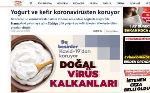 Йогурт и кефир защищают от коронавируса