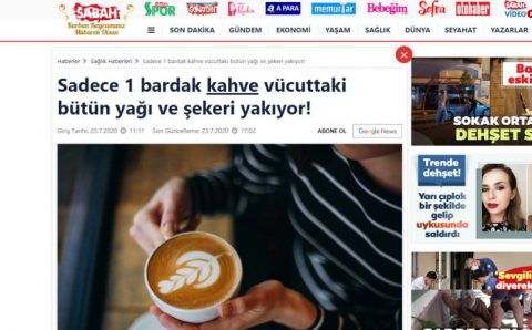 Всего 1 чашка кофе сжигает весь жир и сахар в организме