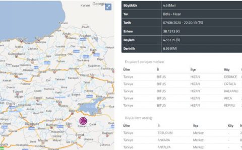 Землетрясение 4,6 балла потрясло юго-восток Турции