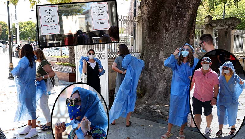 Айя-София: Вход — бесплатно, накидка — платно