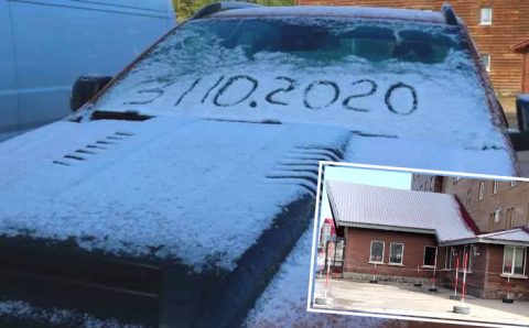 Первый снег в последний день октября