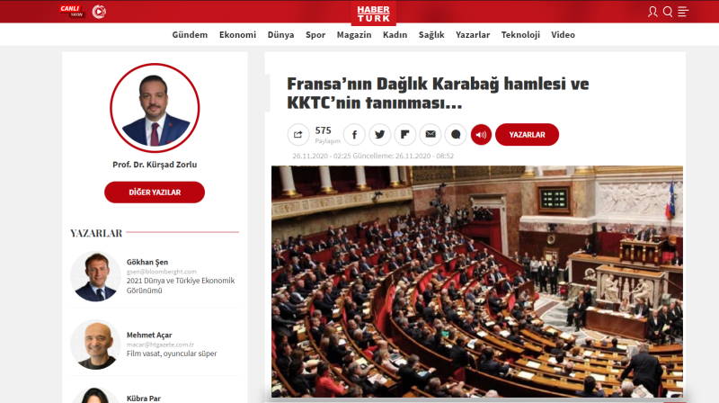 Ход Франции по Нагорному Карабаху и признание ТРСК