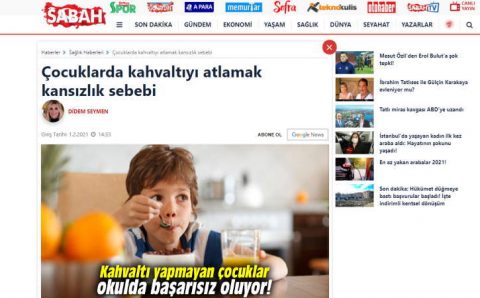 У детей пропуск завтрака вызывает малокровие