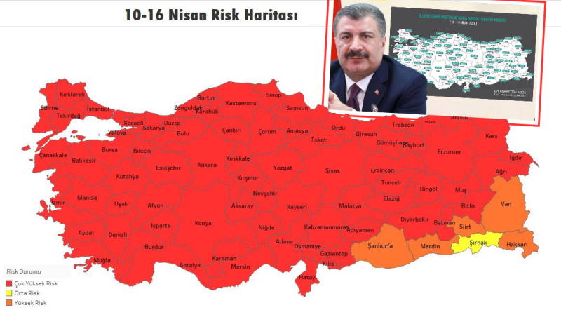 В Турции осталась одна желтая провинция