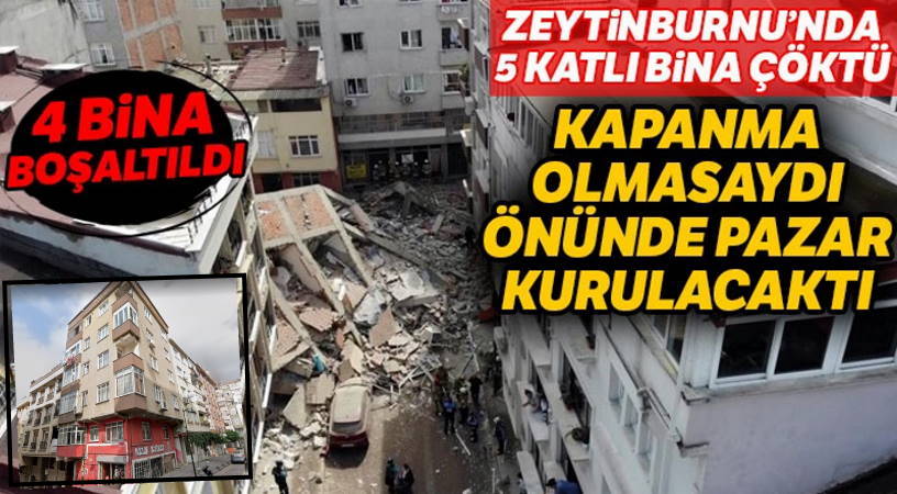 В Стамбуле обвалилось 5-этажное здание
