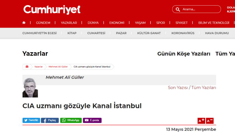 Канал Стамбул глазами эксперта ЦРУ