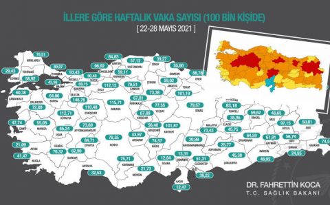 Стамбул перешел в оранжевую зону, Измир – в желтую
