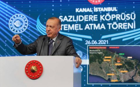 Президент Эрдоган дал старт каналу «Стамбул»