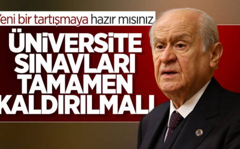 Бахчели призвал отменить экзамены в вузы Турции
