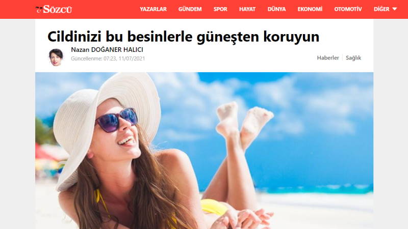 Защитите свою кожу от солнца с помощью этих продуктов