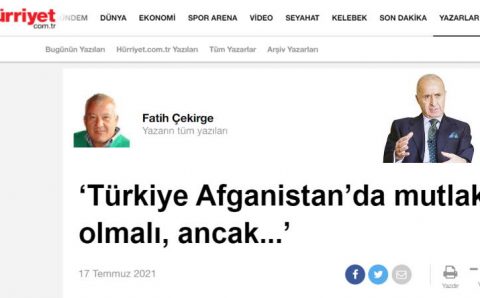 «Турция обязательно должна быть в Афганистане, но…»