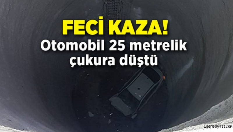 ДТП в Измире: Автомобиль упал в 25-метровую шахту метро