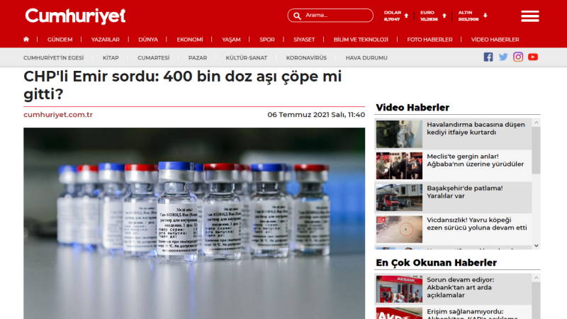 Член РНП Эмир: 400 тысяч доз вакцины пошли коту под хвост?