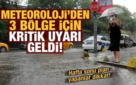 Грозы пройдут по Турции, север в ожидании наводнений