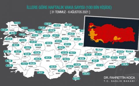 Минздрав Турции: «Красная» карта и Анталия в лидерах
