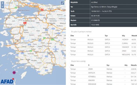 Муглу в четверг днем потрясло землетрясение