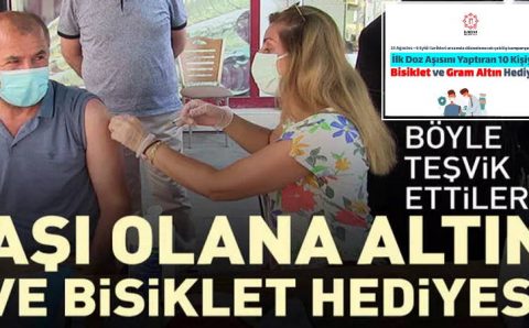 В турецком городе завлекают на вакцинацию золотом