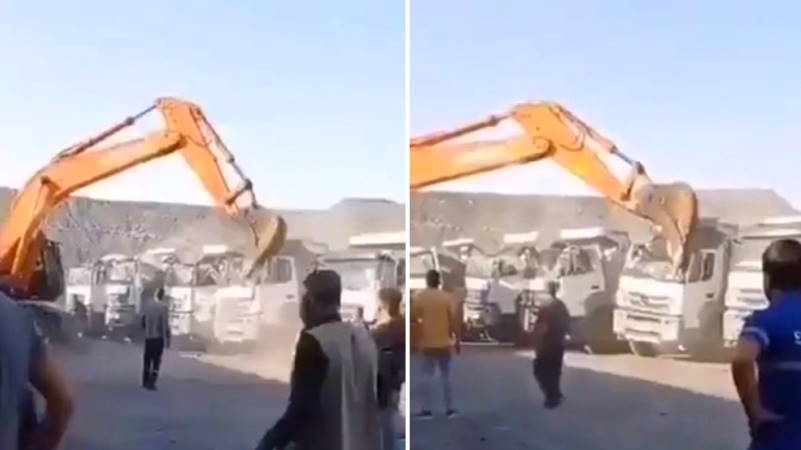 Не получивший заплату рабочий искорежил 5 грузовиков