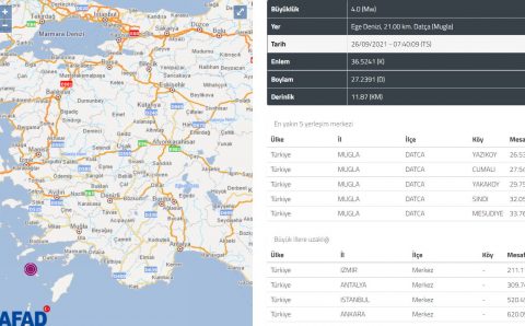 4-балльное землетрясение потрясло утром Муглу
