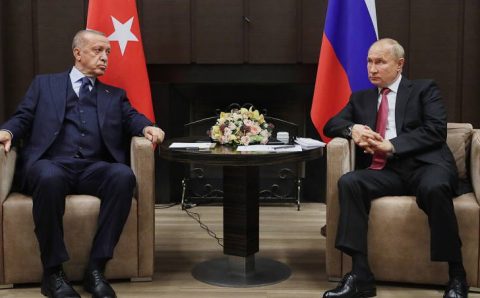 В Сочи завершилась встреча Эрдогана и Путина