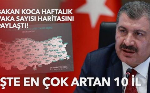 Глава Минздрава опубликовал недельную карту заражений