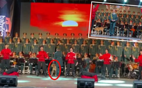 Измирскому псу понравилось выступление казаков с саблями