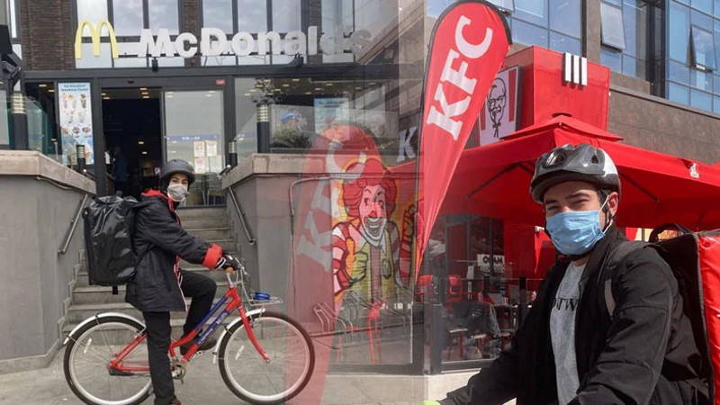 KFC и McDonald’s наняли велокурьеров, но туркам это не понравилось
