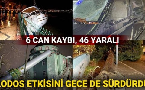 Ураган в Турции: 130 км/ч, 6 погибших, 46 пострадавших