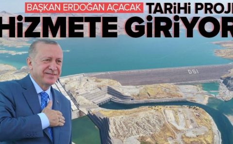 Эрдоган открыл крупнейшее водохранилище на реке Тигр