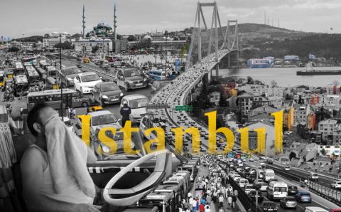 Жители Стамбула в год проводят 153 часа в пробках