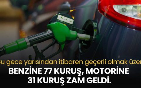 EPGİS: Бензин +77 куруш, дизель +31 куруша