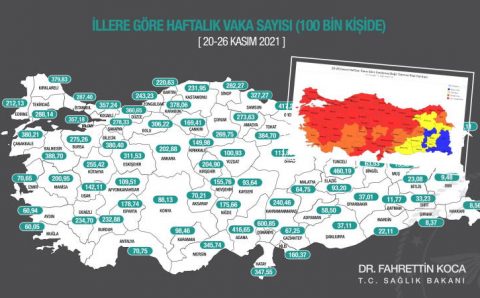 Карта заражений: Красный север и разноцветный юг