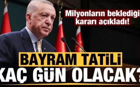 Турция уйдет на официальные 9-дневные выходные