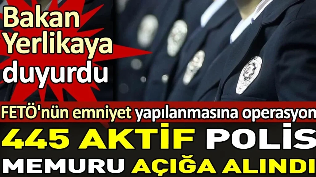 В Турции 445 полицейских отстранены от должности из-за связи с FETÖ