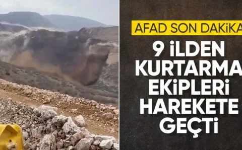 Обвал золотодобывающей шахты в Эрзинджане: 9 рабочих под завалами