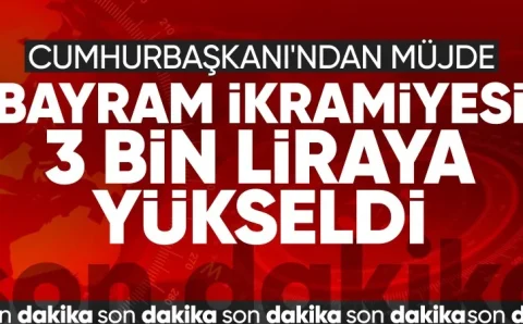Эрдоган: размер праздничных пособий пенсионерам в Турции составит 3000 лир